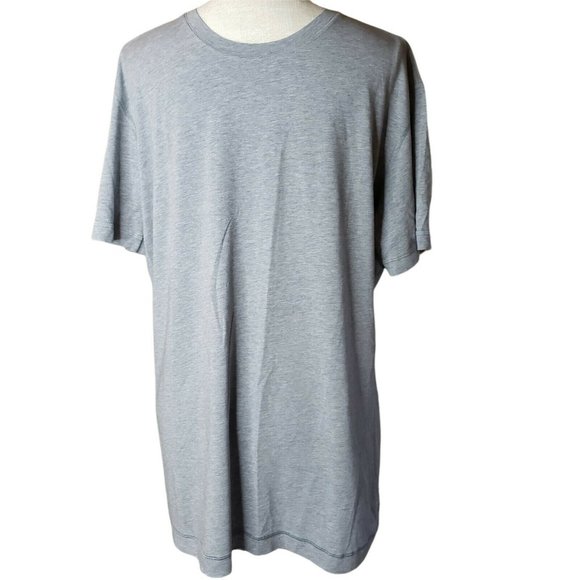 Lululemon T-Shirt Mens  P2P 20' Workout Gym Short Sleeve Gray Crew neck Soft - Picture 1 of 8